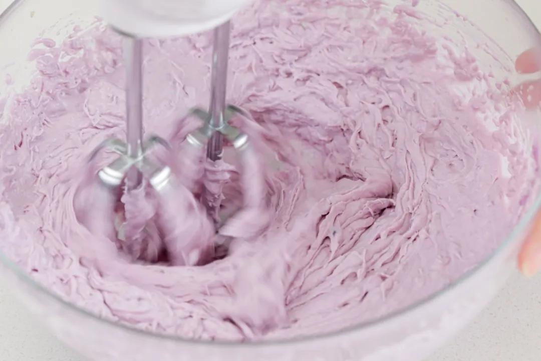 紫薯天使蛋糕,紫薯爱心蛋糕卷