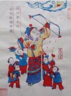 有镇妖辟邪含义的年画,画年画鼠年