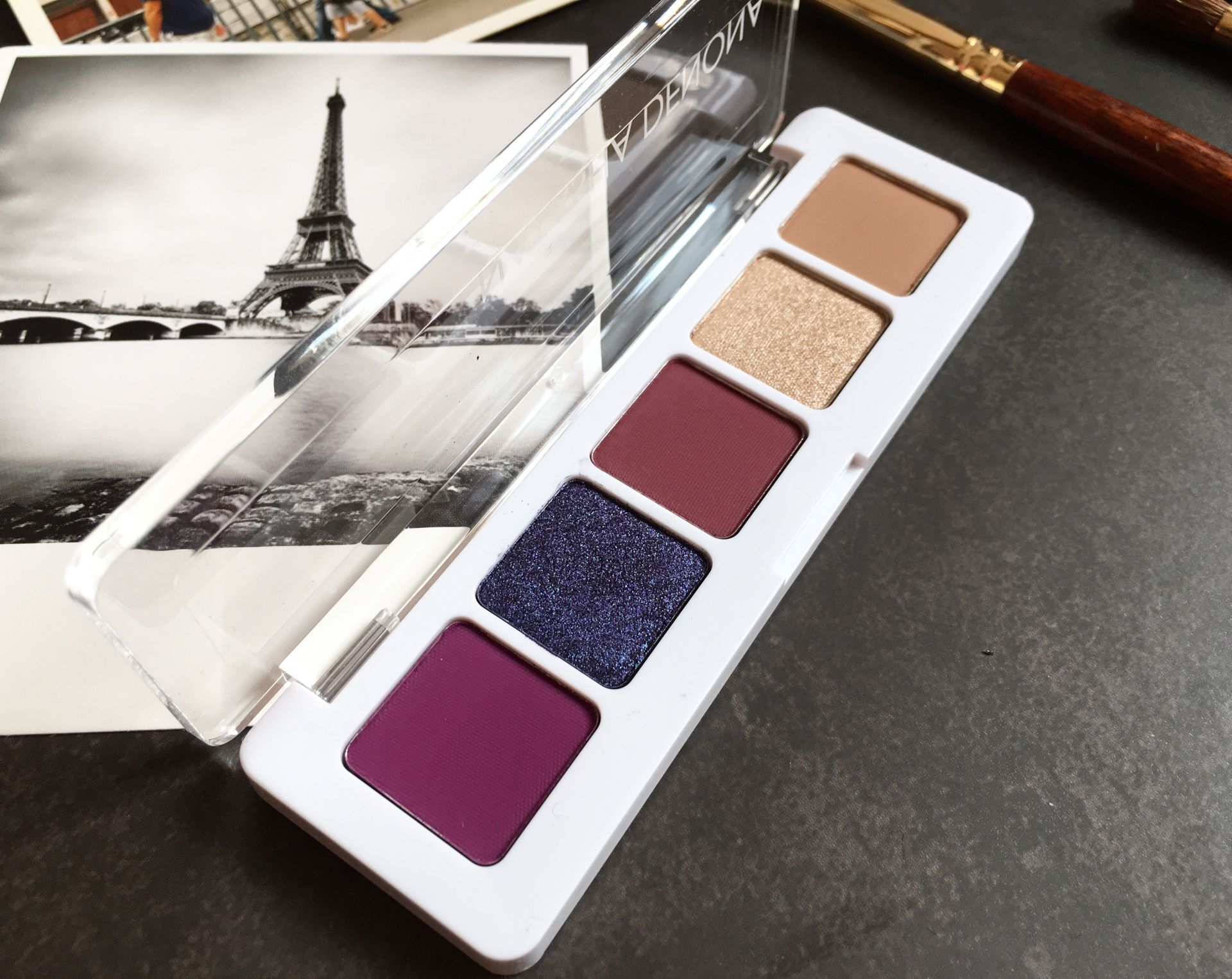 natashadenona迷你5色眼影盘教程,natashabrzone古铜盘眼影试色