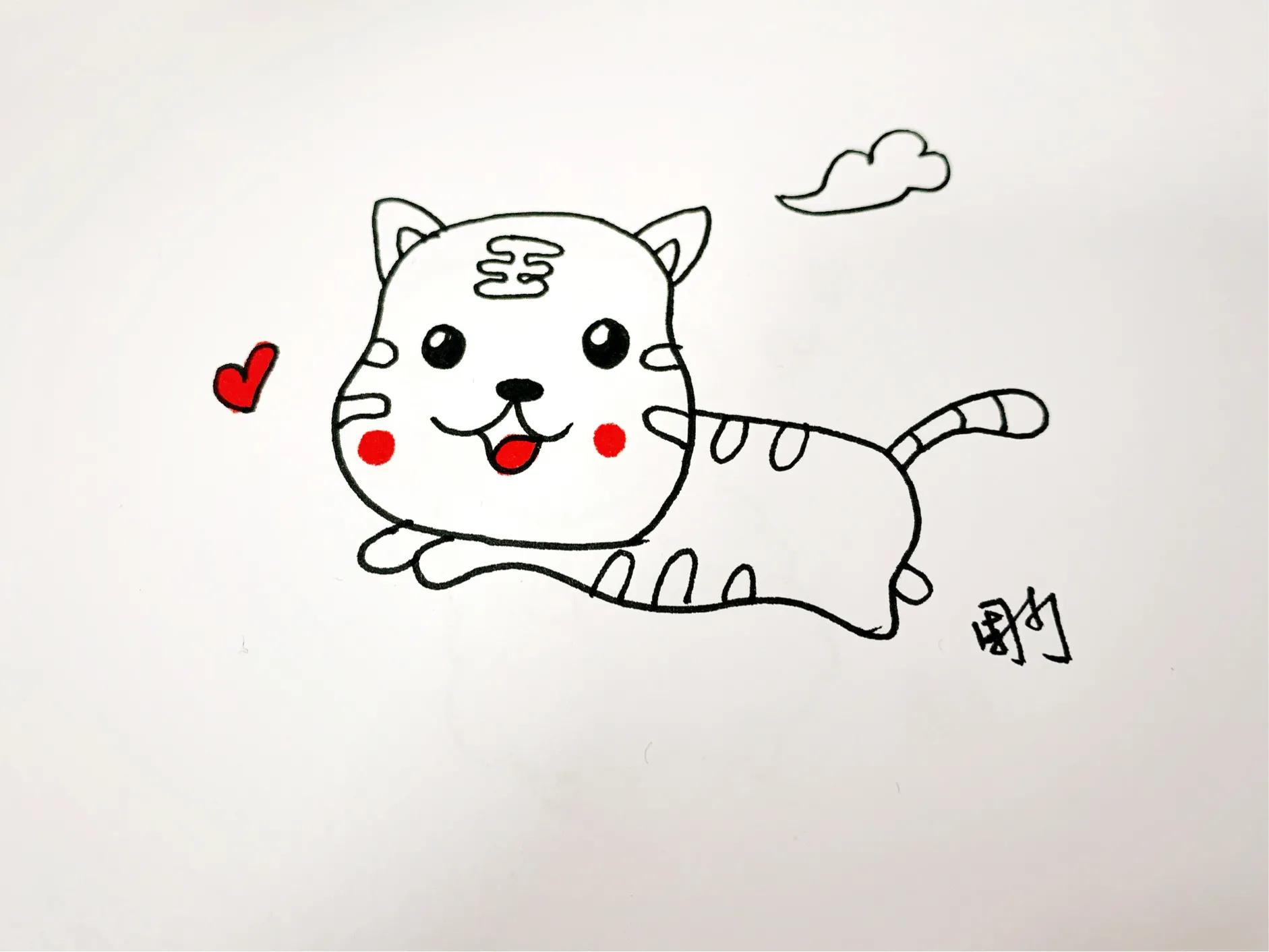 小动物简笔画最难画,用数字画小动物简单又好看又可爱