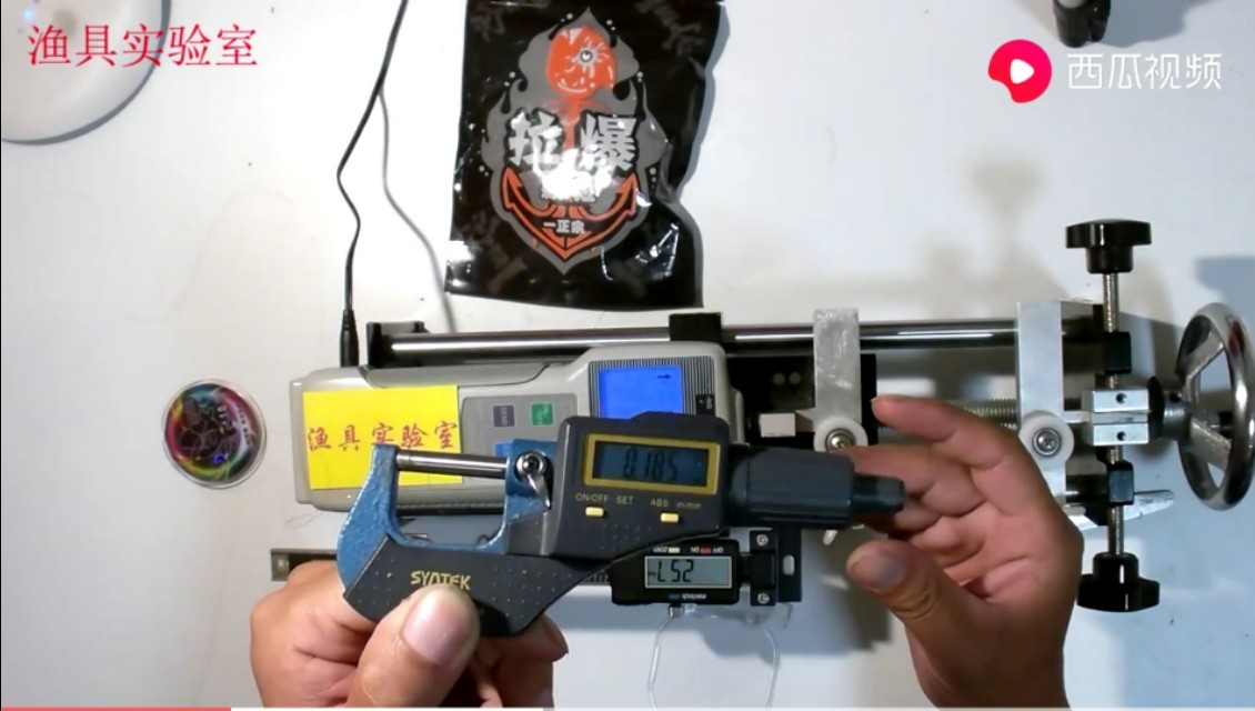 各品牌鱼线测试,本汀鱼线和美人鱼鱼线