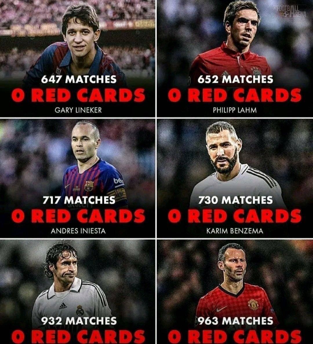 真君子！盘点足坛六大绅士：莱因克尔一辈子0黄牌，本泽马0红牌