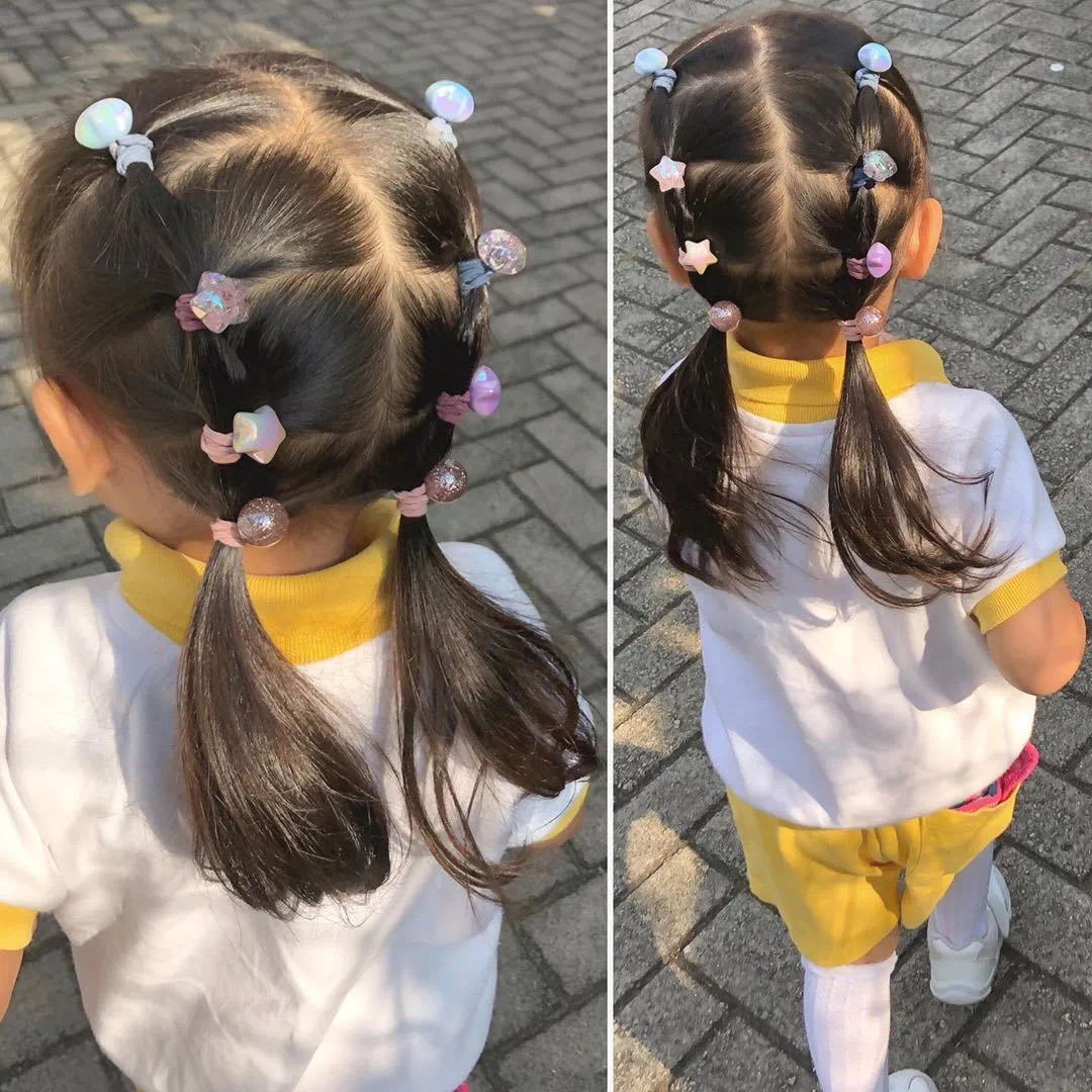 女宝理什么发型可爱,适合婴儿女宝的发型