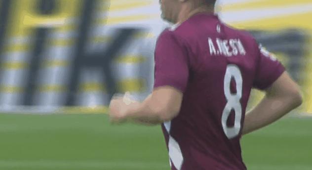 伊涅斯塔7分钟一条龙,伊涅斯塔87分钟头球