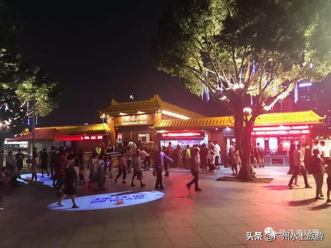 珠江夜游与广州塔合影,广州塔财富广场珠江夜游路线