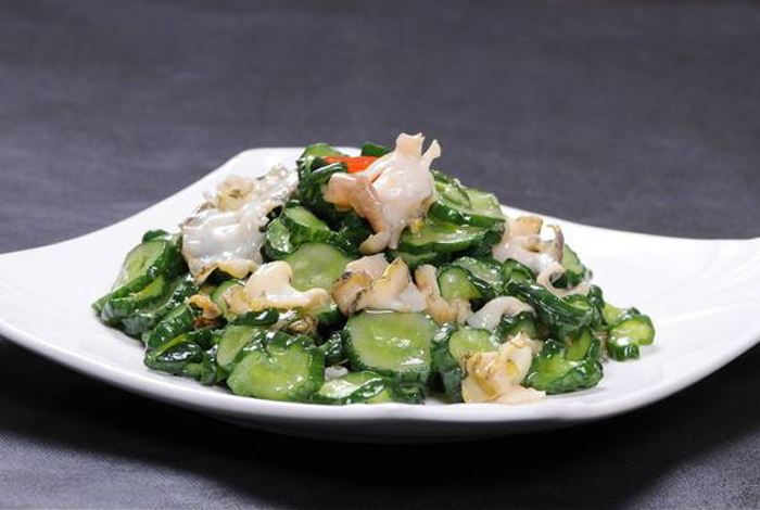 黄瓜钱炒螺片（长春圣豪广场酒店特色菜品）