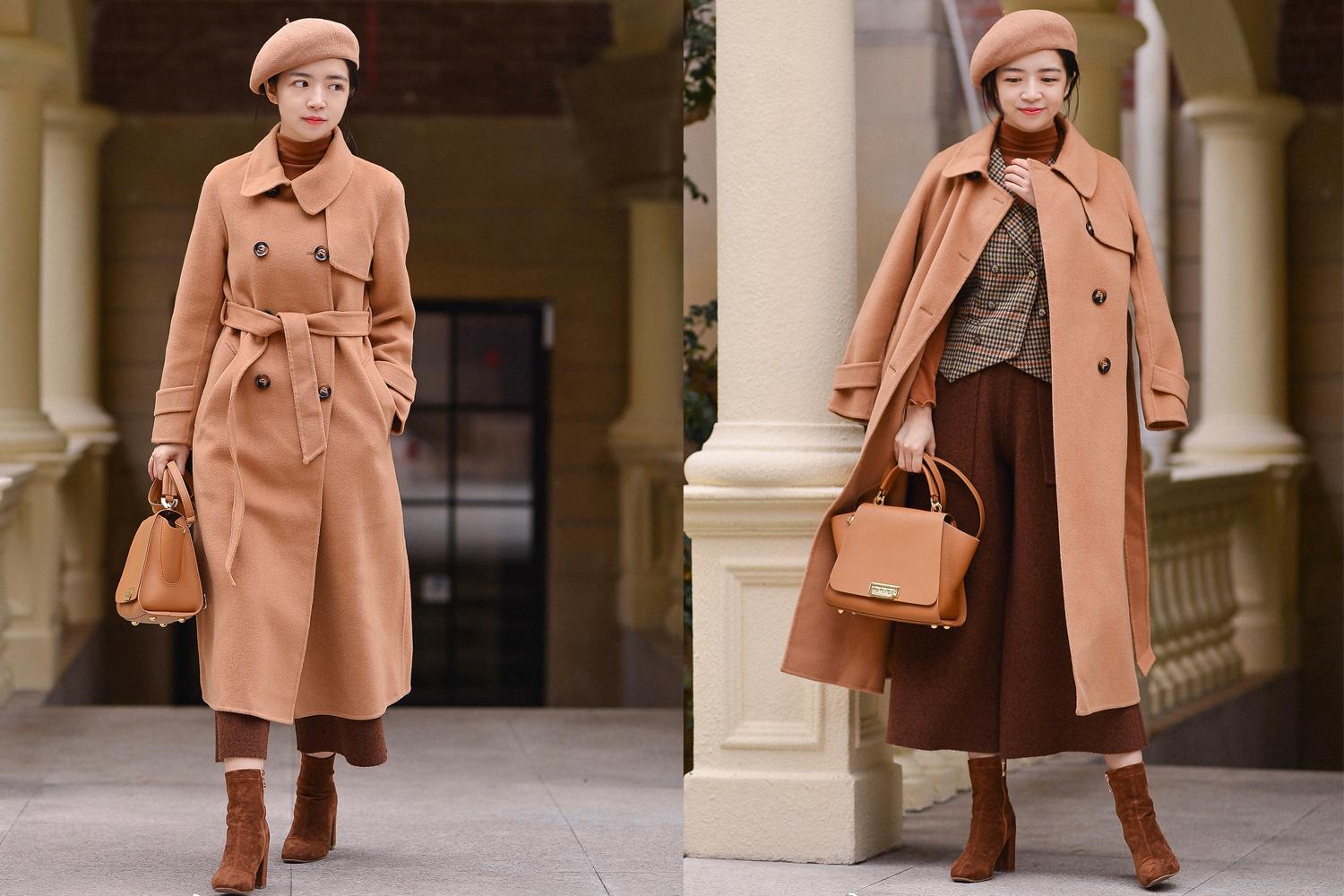 江疏影秋冬大衣搭配,江疏影的秋冬穿搭很显气质