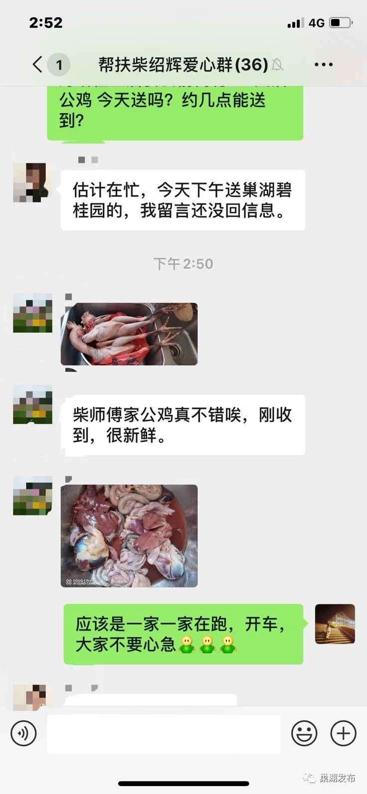 烔炀养鸡贫困户遇“坎”，爱心接力温暖巢城