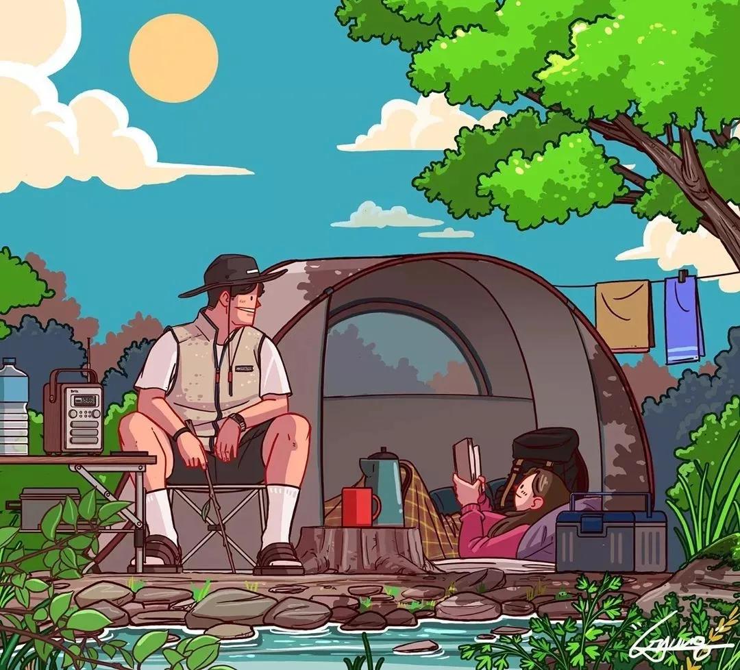 韩国插画师爱情故事,韩国插画大师情侣