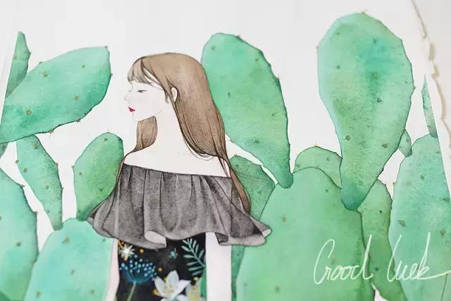 自己做ins插画卡片少女心 (少女心简单插画可爱小图案)