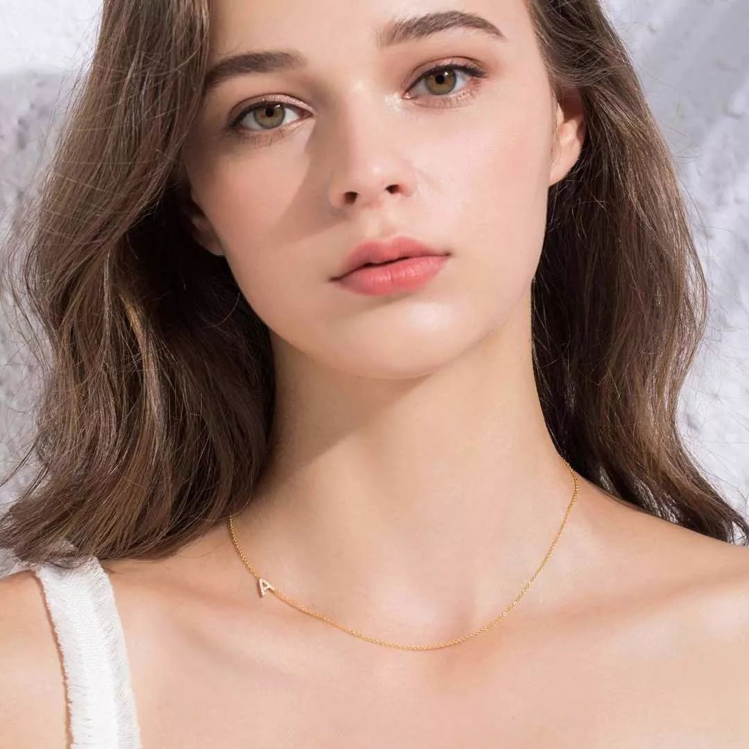 复古金重工项链,复古金项链配纯金吊坠