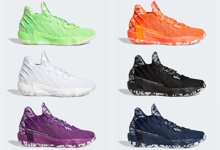 海外特卖appadidas也玩调色板!DAME7发售6双