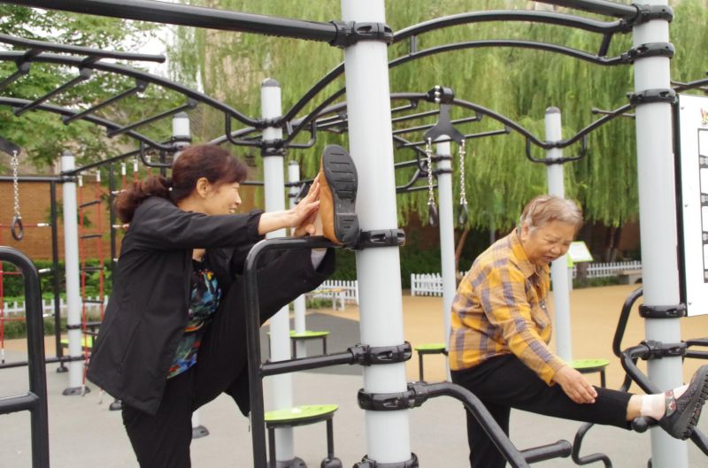 绿植花海醉心健身场地贴心便民服务暖心运城公园提升城市品质细节