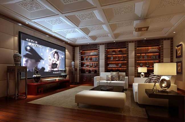 影音室设计装修方案落地,视听室装修设计效果图