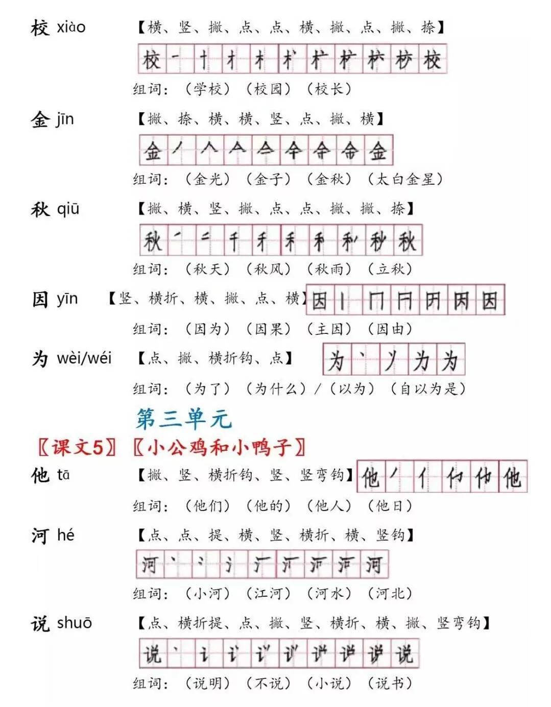 一年级下册语文第四课猜字谜组词,部编版一年级语文下册形近字组词