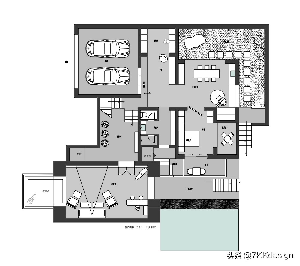 海边联排别墅小院实景现代轻奢,独栋带院子的小别墅年代感
