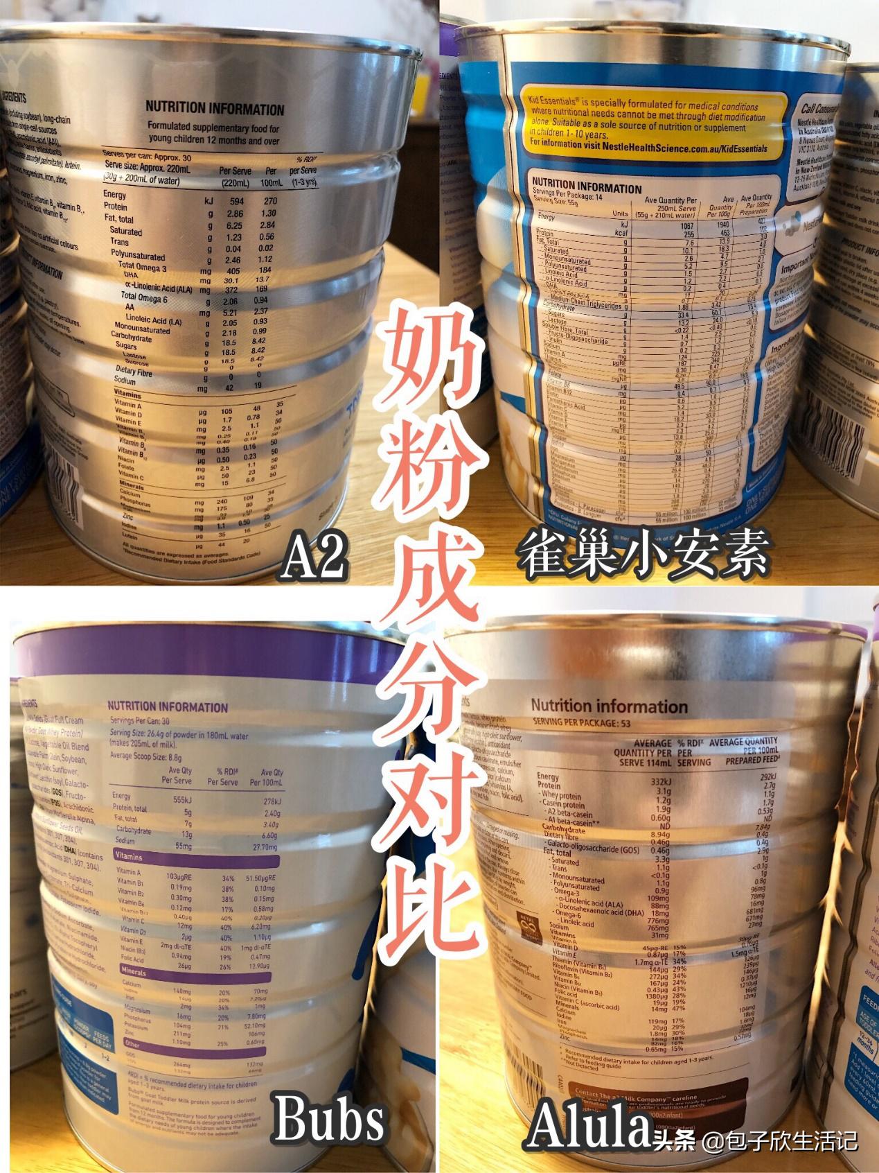 澳洲最新奶粉测评,澳洲4段儿童奶粉3-6岁排行榜