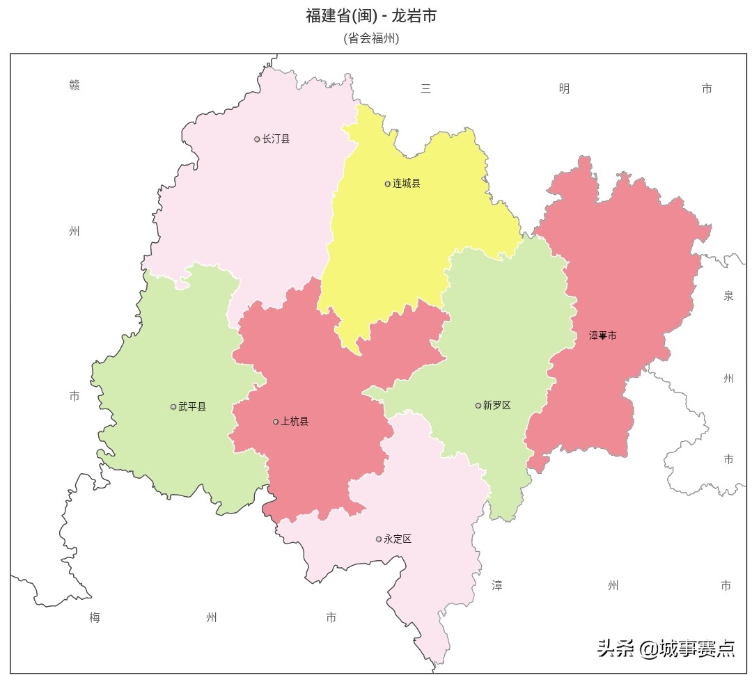 福建省地图行政区划,福建省各市县行政地图一览表