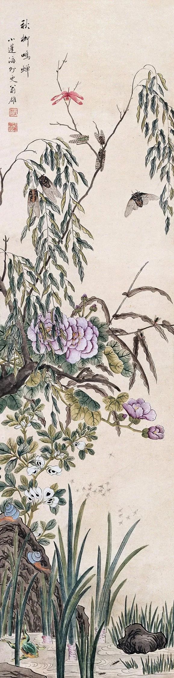 清代花鸟鱼虫画,清代国画名家花鸟鱼虫