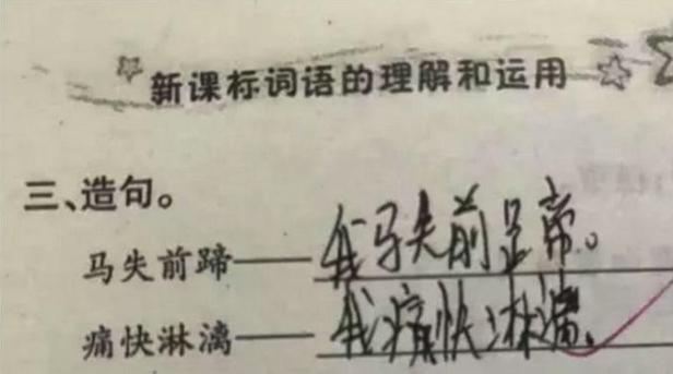 孩子懒的最高境界造句,儿童懒式造句火了