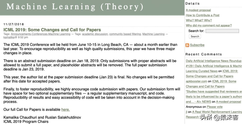 40个必读的AI/机器学习世界顶尖博客