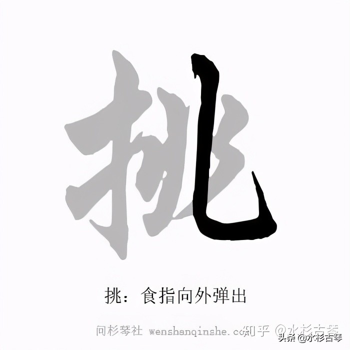 古琴抹挑勾剔的正确指法,古琴指法挑勾练习谱