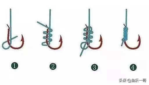 钓鱼技巧最结实方便的绑钩方法,绑钩小技巧学会钓鱼不再难