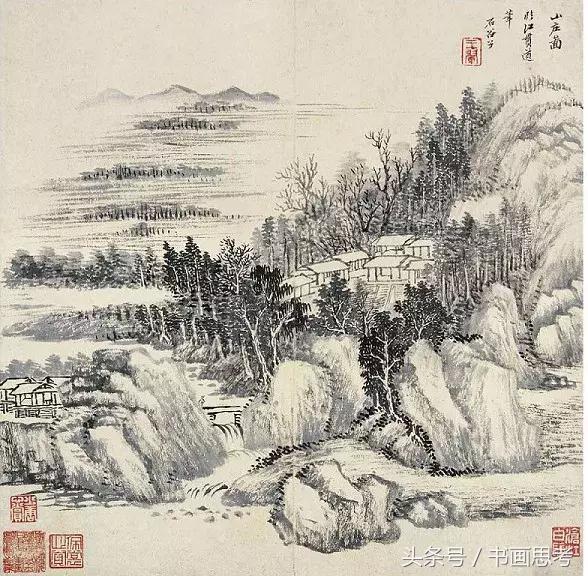 清王翚的山水画,王翚仿古山水册高清图