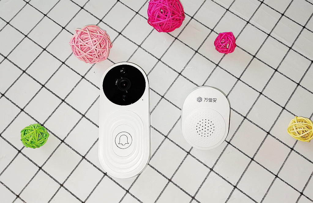 万佳安W5-W智能可视门铃，无需布线即可守护家的安全