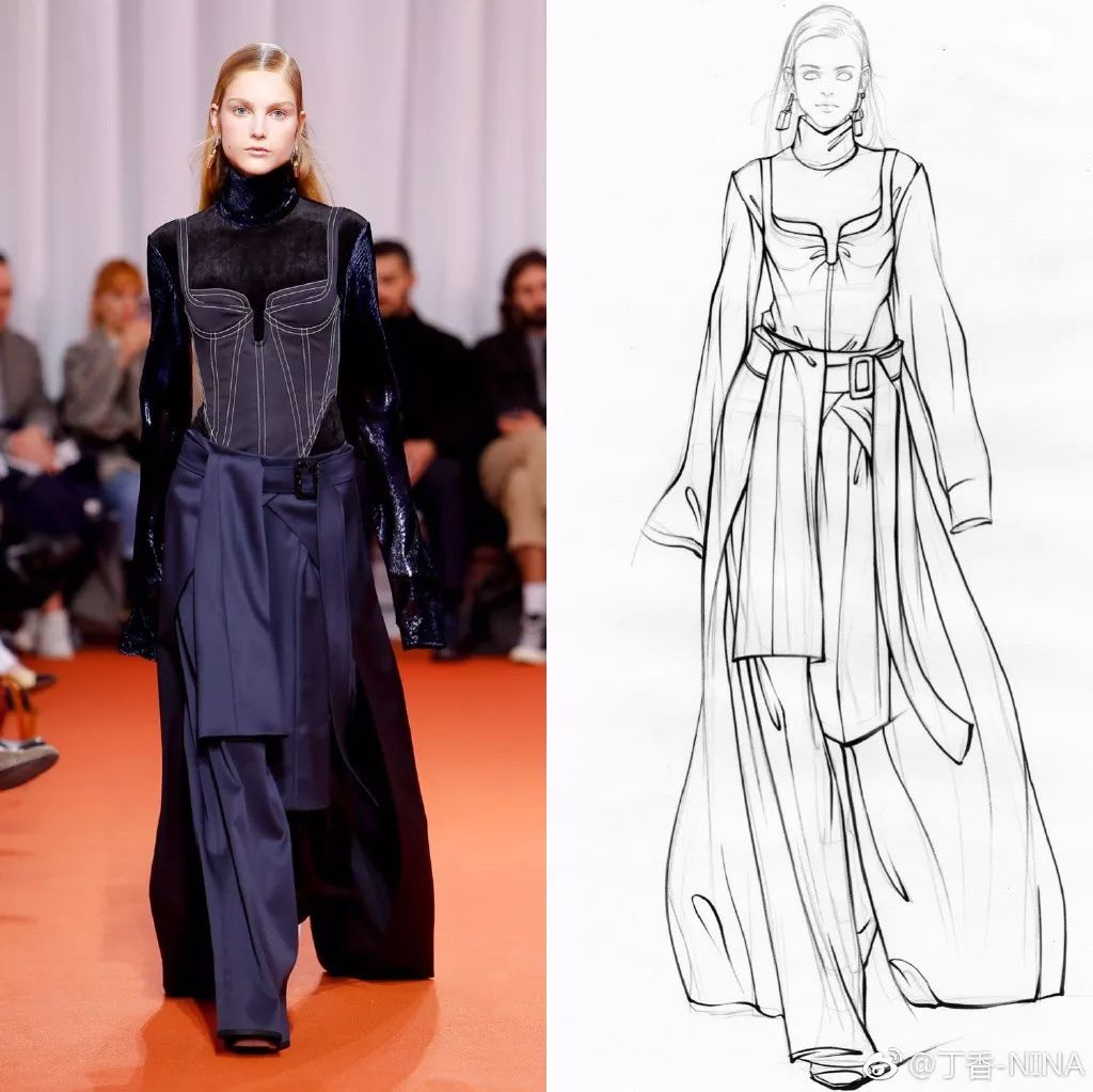 礼服怎么画好看仙气用彩铅,马克笔和彩铅裙子上色教程