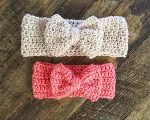 蝴蝶结钩织教程简单小清新,钩织大蝴蝶结的教程