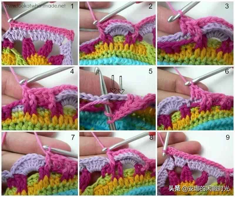 曼陀罗毯子编织教程,苏菲花园曼陀罗毯子钩法高清图解