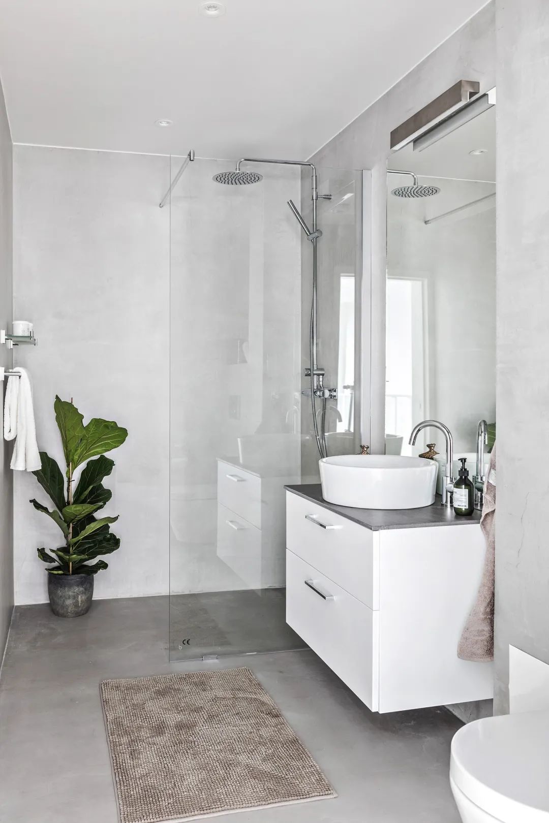 最简易的干湿分离淋浴间,淋浴区干湿分离