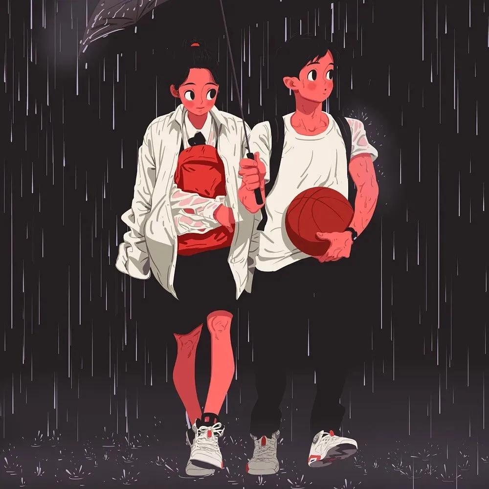 情侣篮球头像,情侣篮球头像一男一女