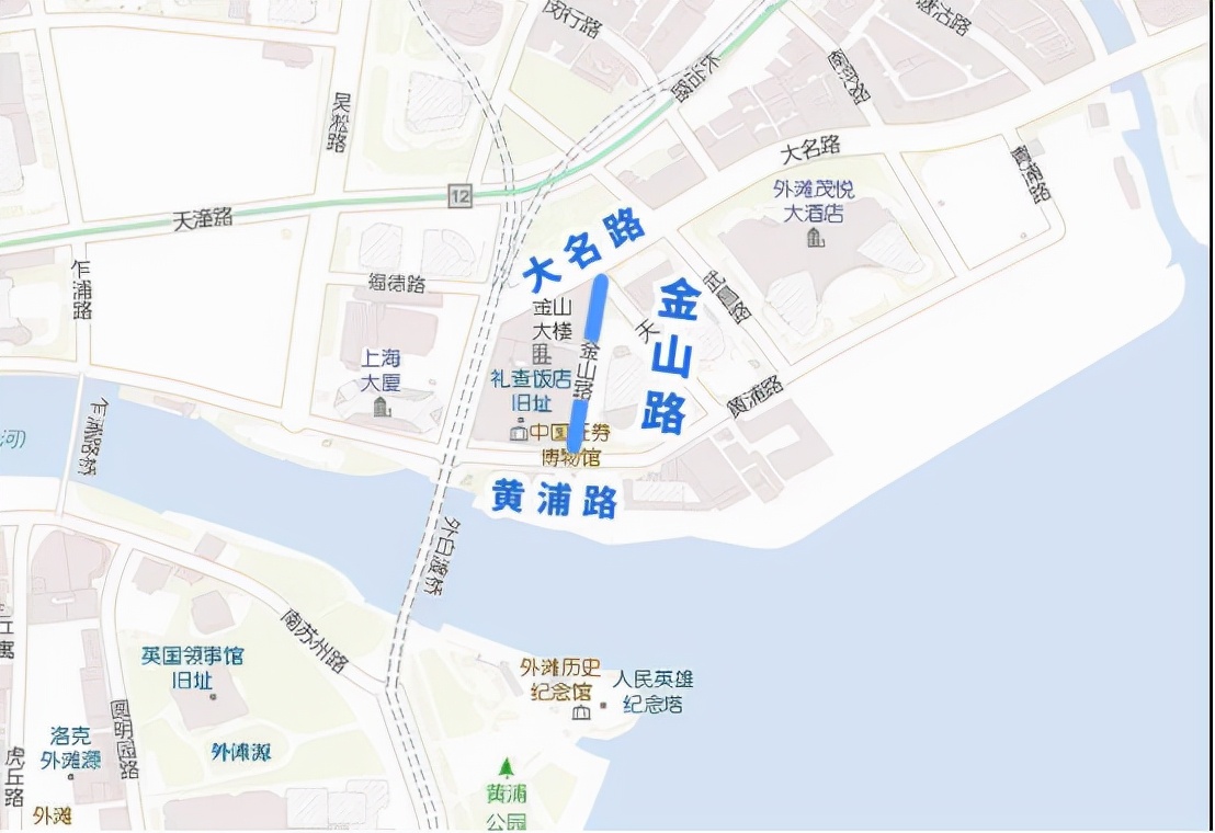 黄浦路金山路,上海黄浦区有哪些路