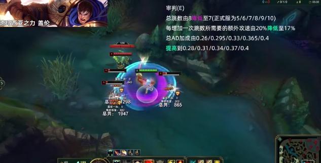 英雄联盟盖伦最新调整,英雄联盟盖伦最新改动