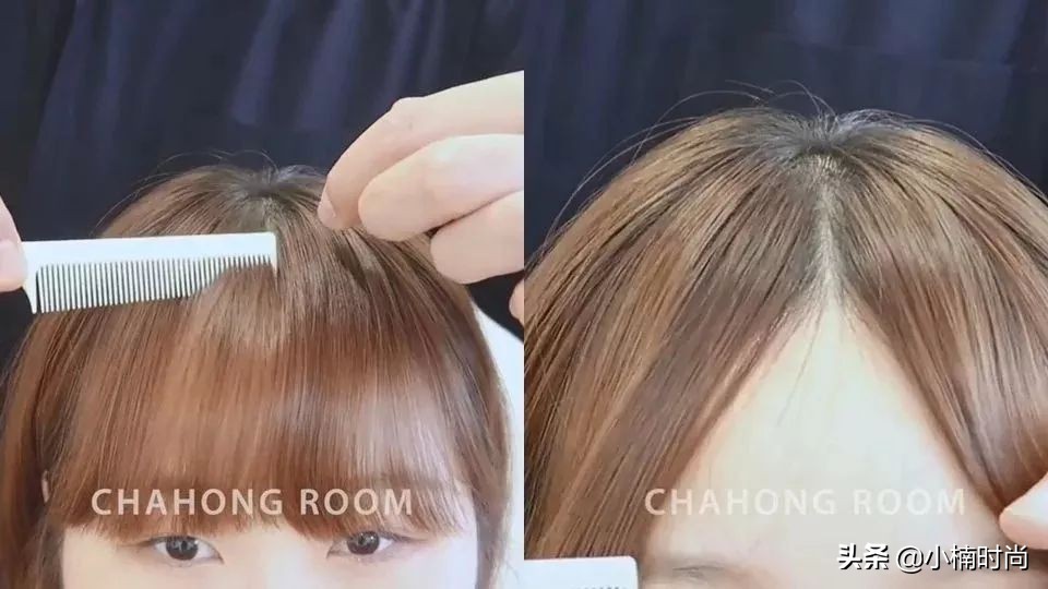 中分刘海怎么剪八字刘海,发型师八字刘海怎么卷好看