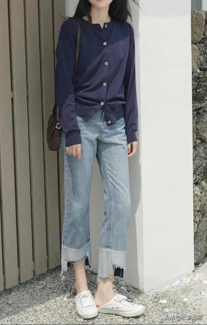 腿粗的女孩穿什么裤子,肩宽腿粗胯大女生穿搭