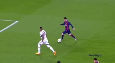 梅西精妙绝伦的过人瞬间,梅西100球神迹