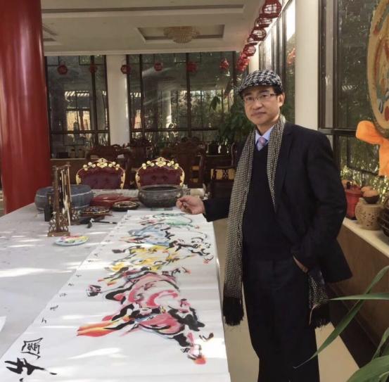 黄环球正在直播,黄环球国画作品