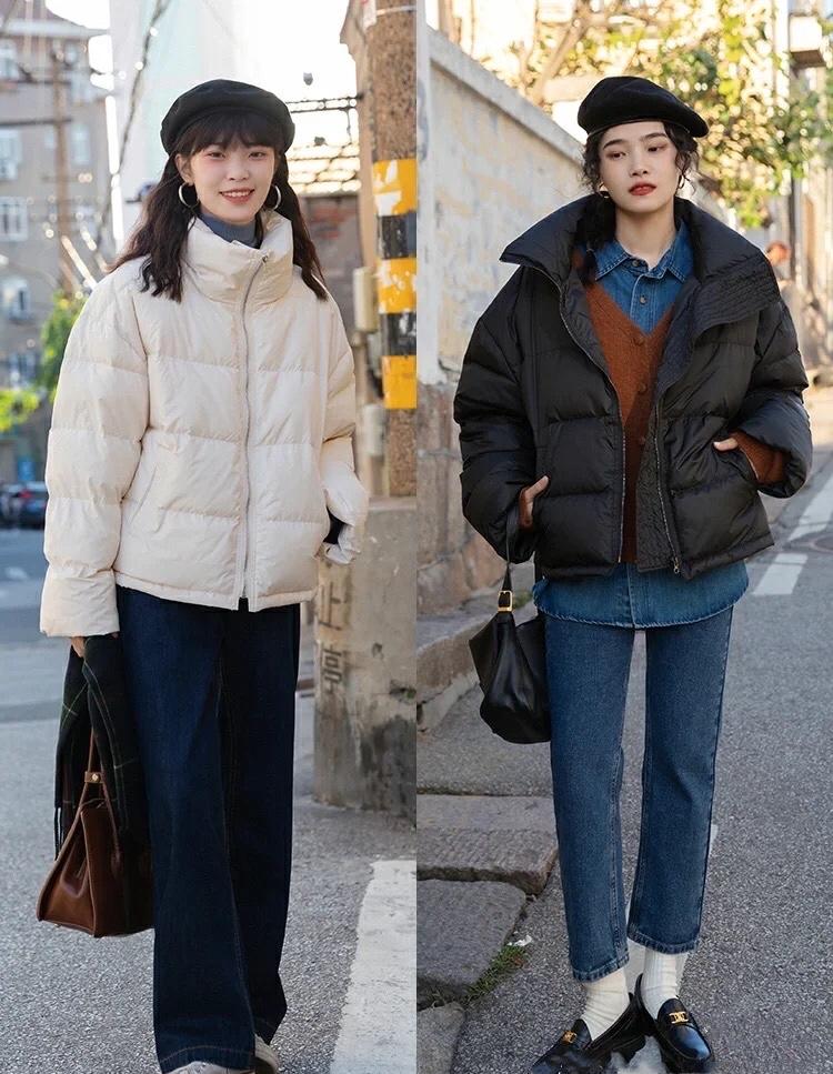 冬季棉服怎样穿既温暖又时髦,冬季保暖休闲加厚棉服