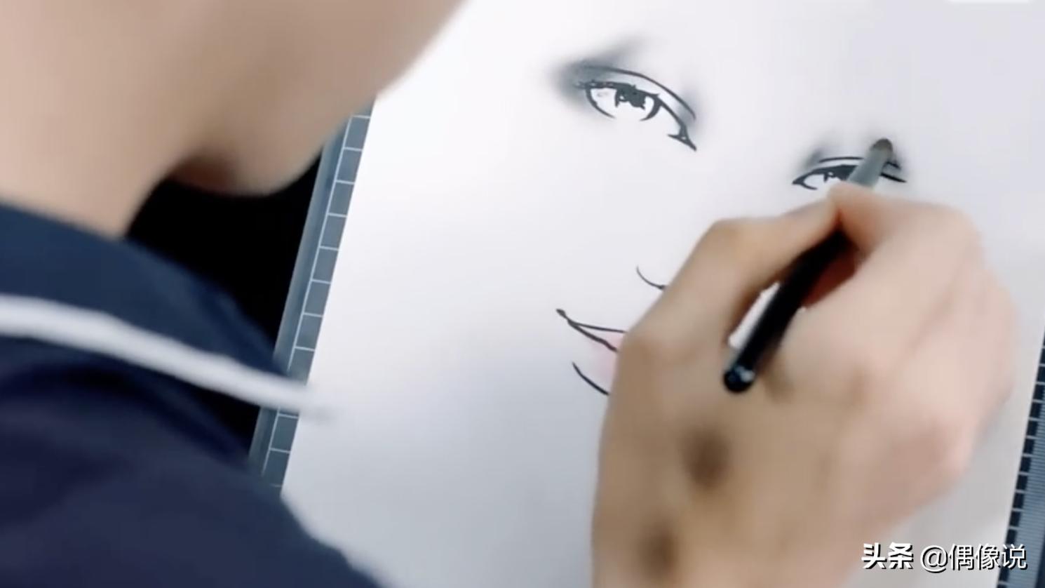 易烊千玺红色眼妆,易烊千玺桃心眼妆画法