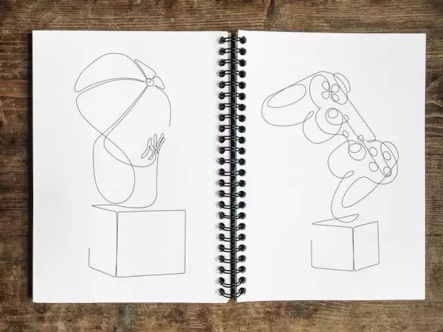 画logo有几种画法,一笔就能画出来logo