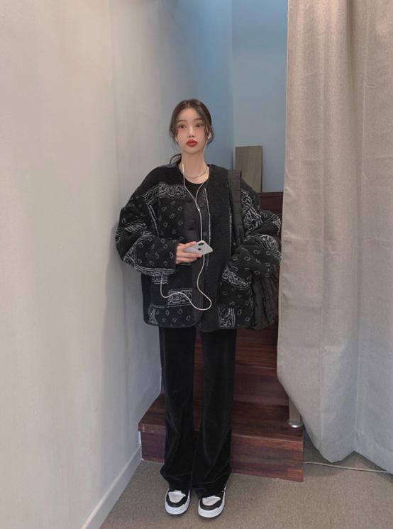 18套俏皮的保暖穿搭,韩国街拍穿搭冬季保暖