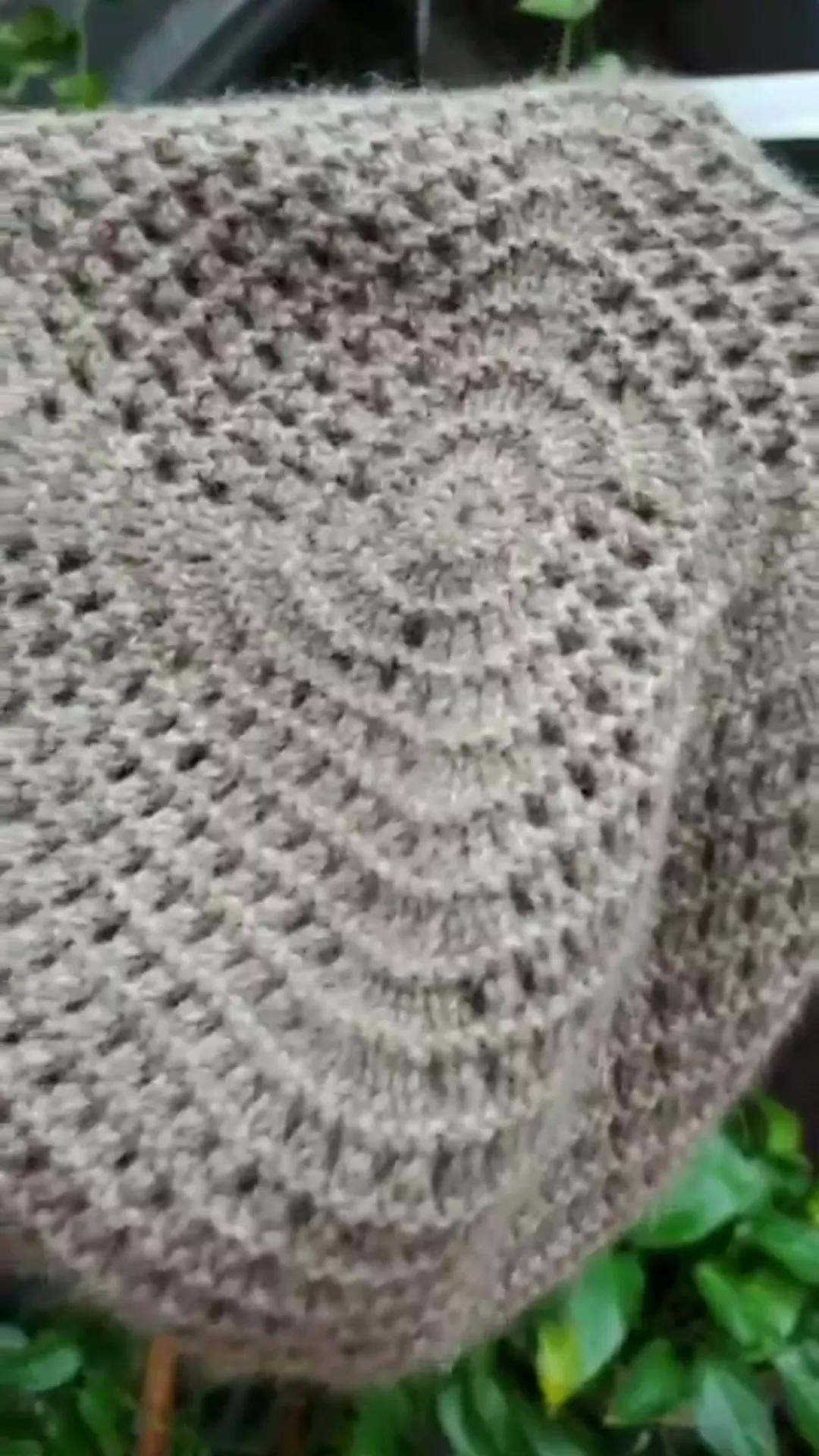 露一手纯手工帽子作品,100种老人帽子编织教程图解