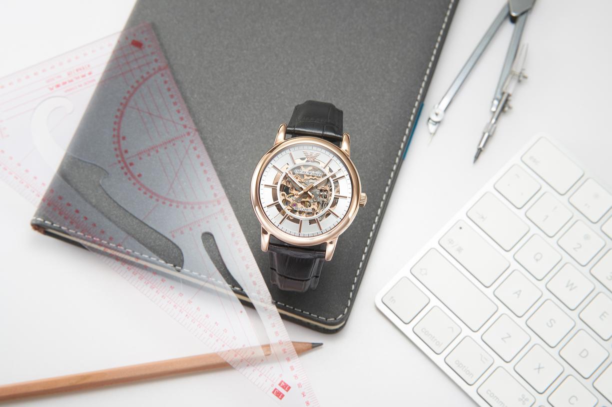 阿玛尼全自动镂空机械方形男表,阿玛尼全自动机械镂空男士手表