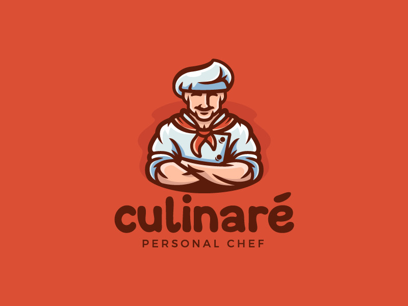 卡通logo设计效果图,餐饮卡通logo设计