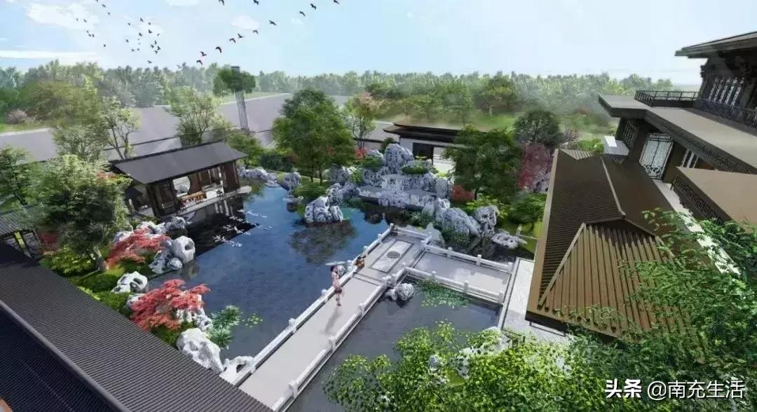 南充市鸿通桃花源,南充鸿通桃花源实景图