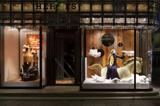2016年成都爱马仕橱窗,爱马仕东京银座橱窗设计
