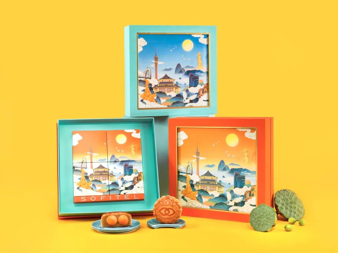 明范,五星级酒店中秋月饼礼盒